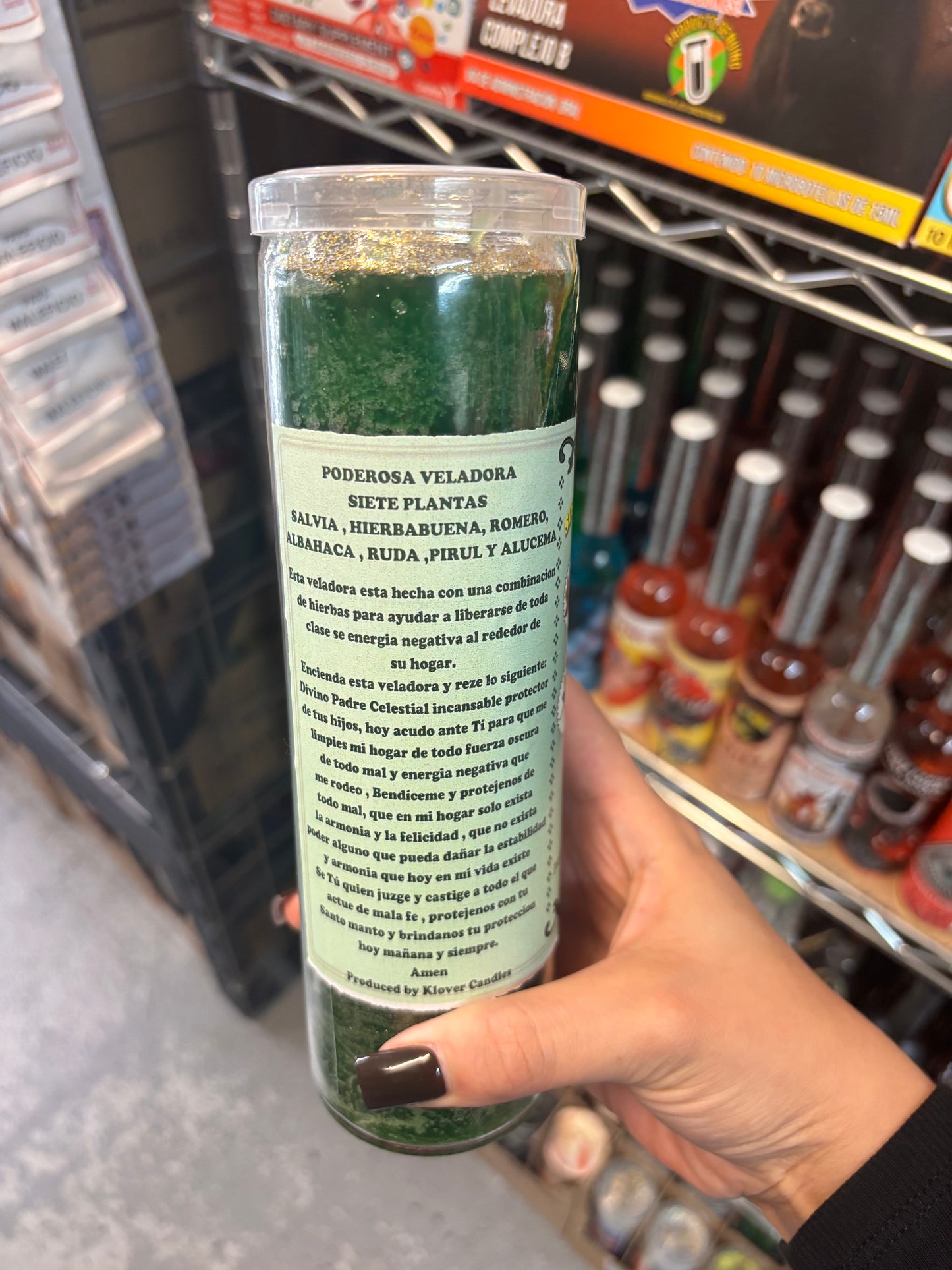 Veladora Preparada Siete Plantas Mágicas