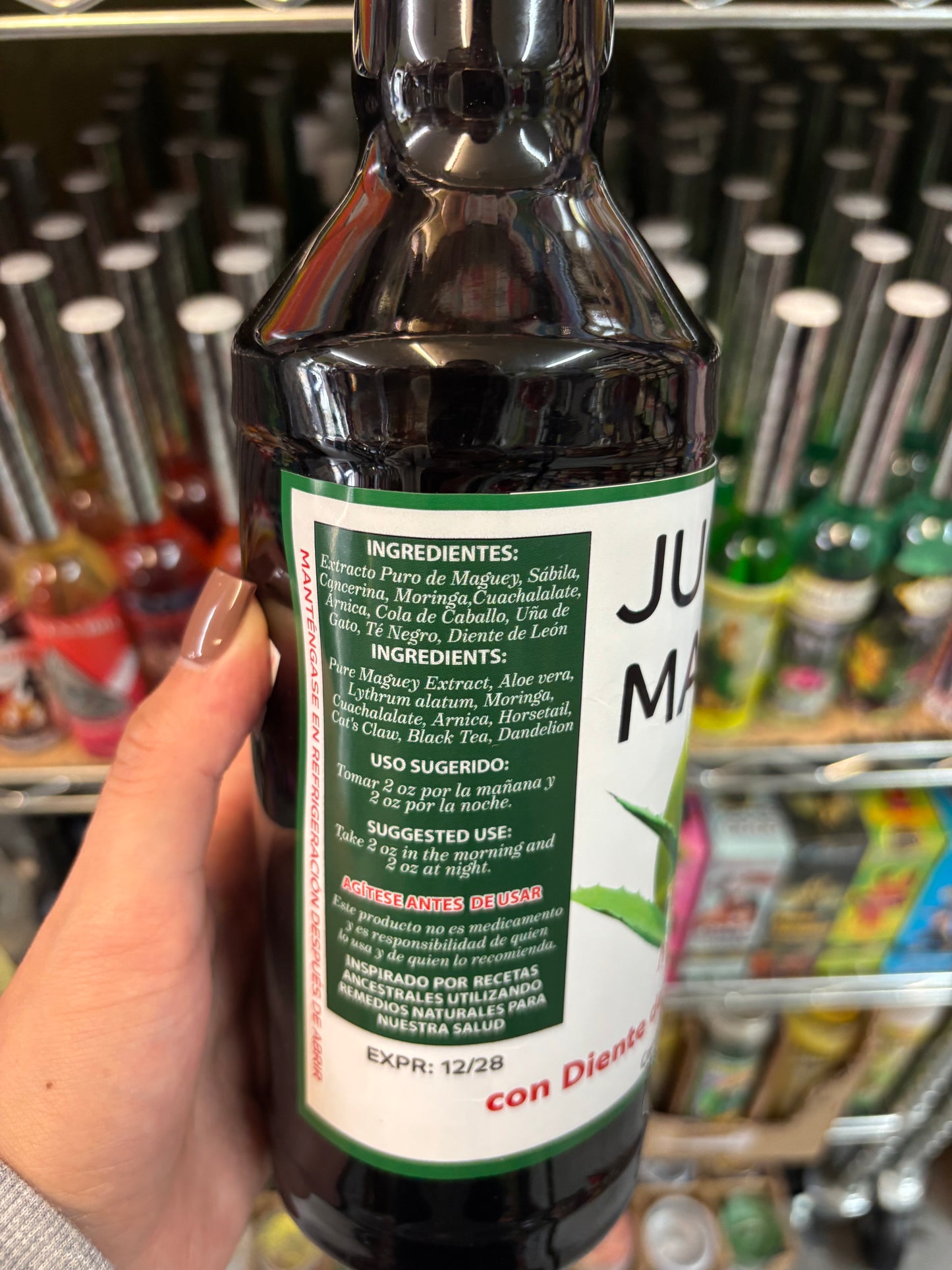 Jugo de Maguey Reforzado con Diente de León y 8 plantas Mas