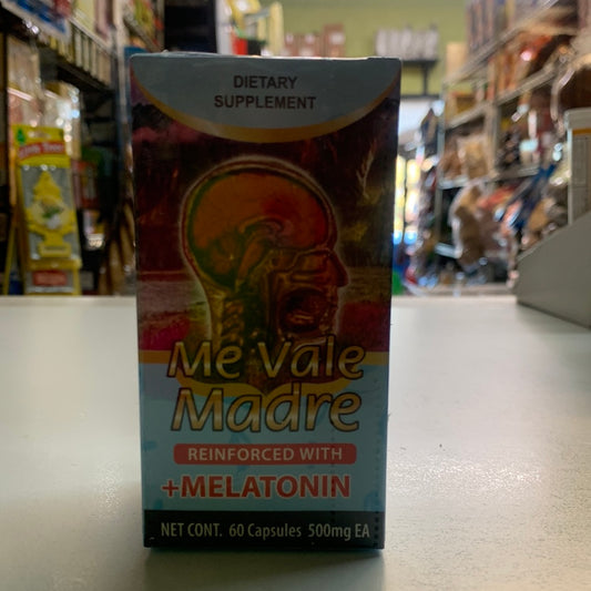 Me Vale Madre Reinforce with +MELATONIN 60 Capsules 500mg EA