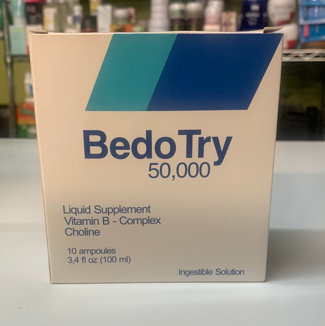 Befó Try 50,000 liquid supplement Vitamina B Complex choline