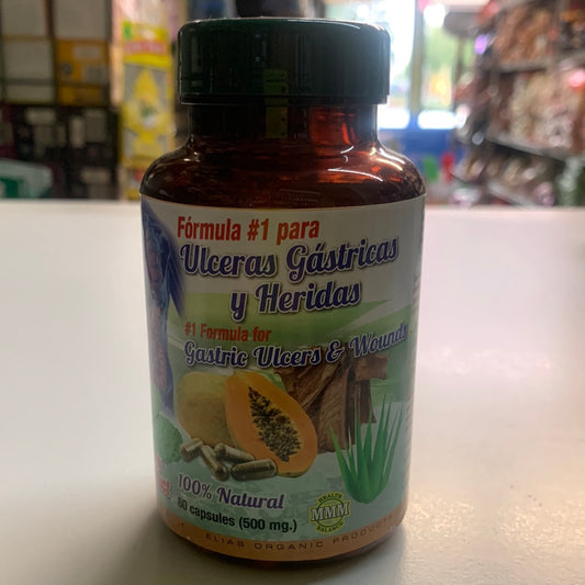 Úlceras gástricas y Heridas 90 capsules (500mg.)