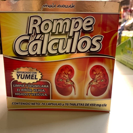 ROMPE CÁLCULOS Reforzado Con YUMEL                            Limpia Desinflama El Riñón,Vejiga,Hígado Y Vesícula.