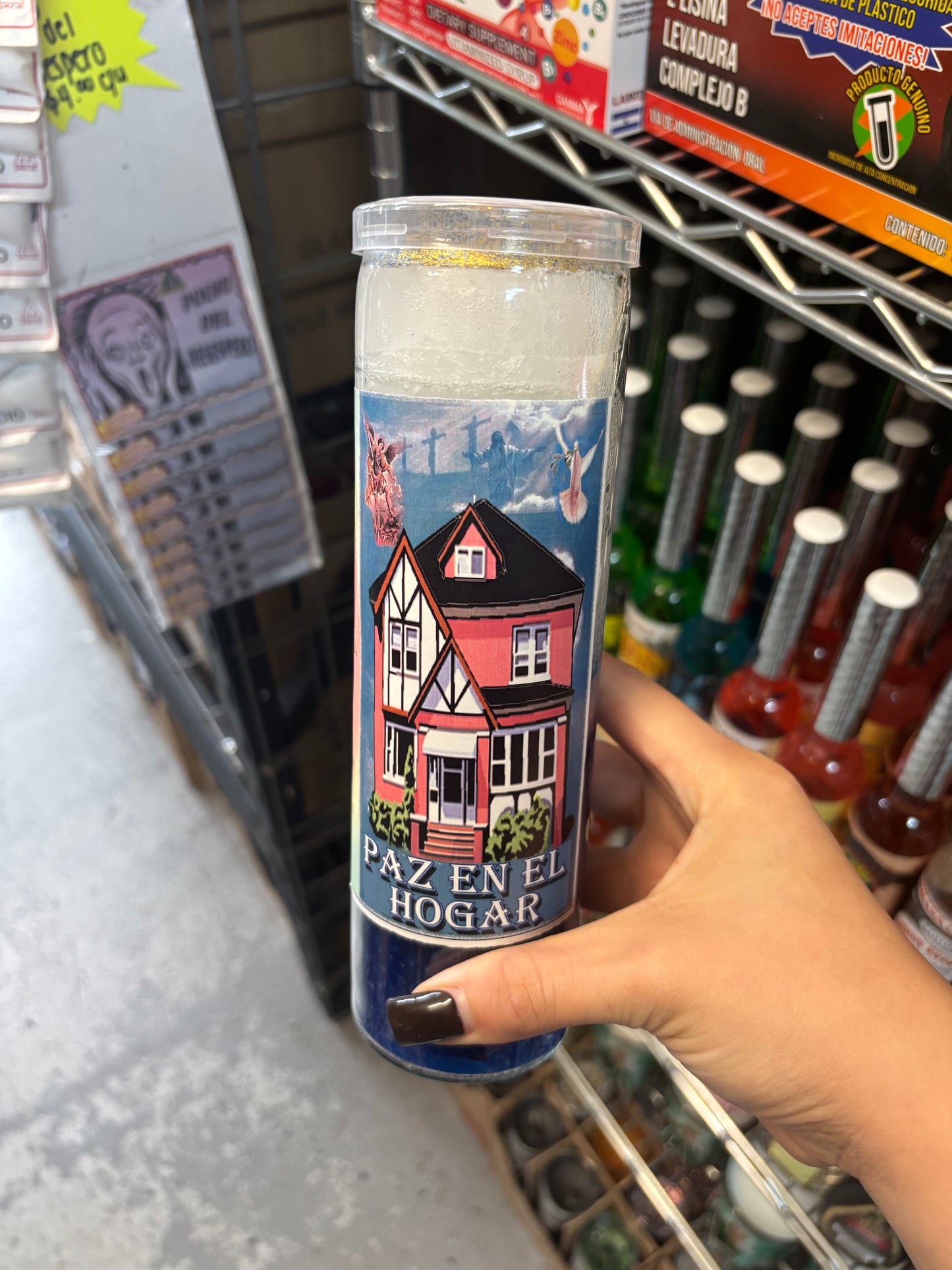 VELADORA PAZ EN EL HOGAR preparada