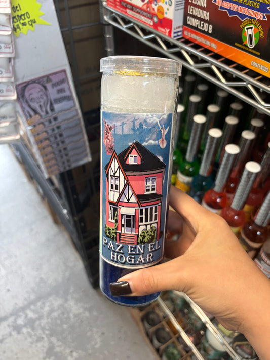 VELADORA PAZ EN EL HOGAR preparada